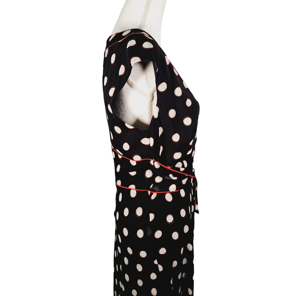 Coldwater Creek Women's V-Neck Silk Polka Dot Dress Size 10 NWT - Picture 5 of 8